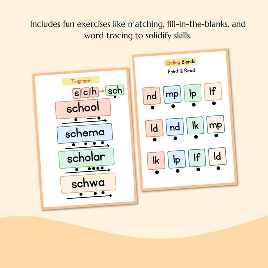 Phonics Practice for Beginners | CVC Words & High-Frequency Sight Words | Fun Reading Activities for Kids | Early Learning & Kindergarten Workbook